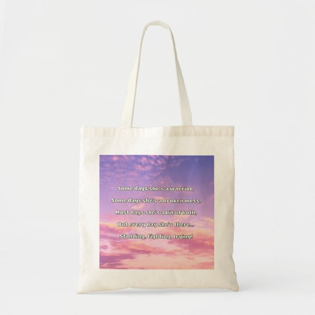 Bolso De Tela Empath Strength Positive Cita Animation (Frente)