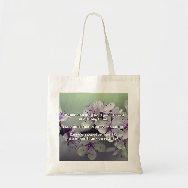 Bolso De Tela Empath Warrior Positive Citation Animation (Frente)