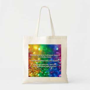 Bolso De Tela Empath Warrior Positive Citation Animation