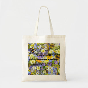 Bolso De Tela Empath Warrior Positive Citation Animation
