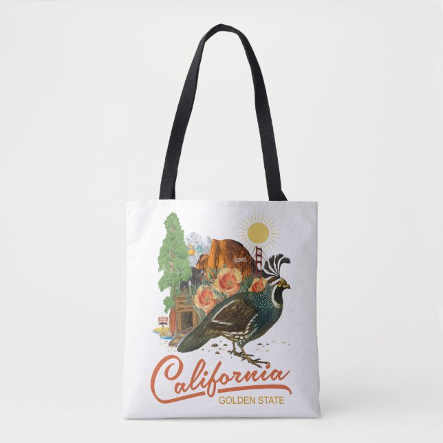 Bolso De Tela Emplazamientos turísticos históricos del Golden (Anverso)