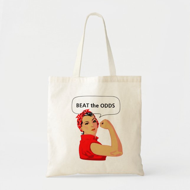 Bolso De Tela Empoderamiento de la Mujer & Vencer las Probabilid (Frente)