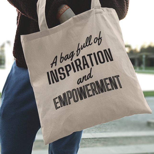 Bolso De Tela Empoderamiento de un mensaje inspirador ( Shop now and carry inspiration with you wherever you go!)