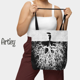 Bolso De Tela Empoderamiento femenino de arte feminista blanco n