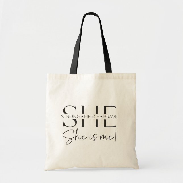 Bolso De Tela Empoderando a Ella (Frente)