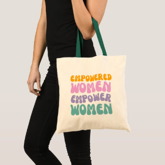Bolso De Tela Empowered Women Empower Women Retro Vintage quote