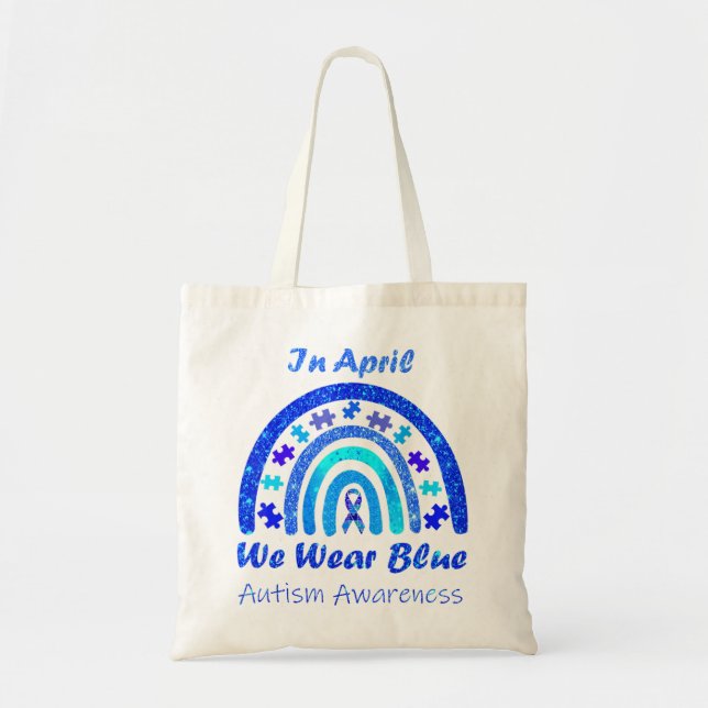Bolso De Tela En Abril Usamos El Mes De Conciencia Del Autismo A (Frente)