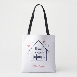 Bolso De Tela En Casa Es Donde Mamá Está | El amor de la mamá mi