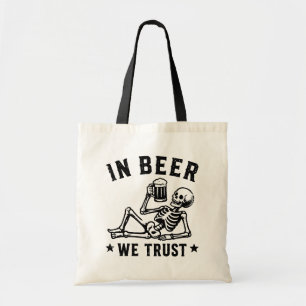 Bolso De Tela En cerveza confiamos esqueleto refrescante Beer Po