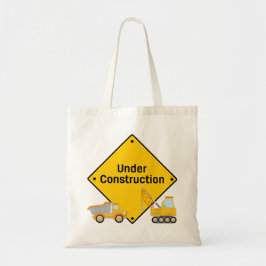 Bolso De Tela En construcción con camiones