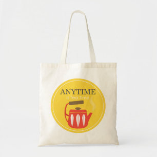 Bolso De Tela En cualquier momento es hora del té