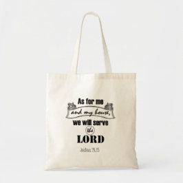 Bolso De Tela En cuanto a mí y mi biblia doméstica verso