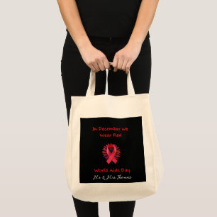 Bolso De Tela En diciembre, usamos la red unida para el Día Mund
