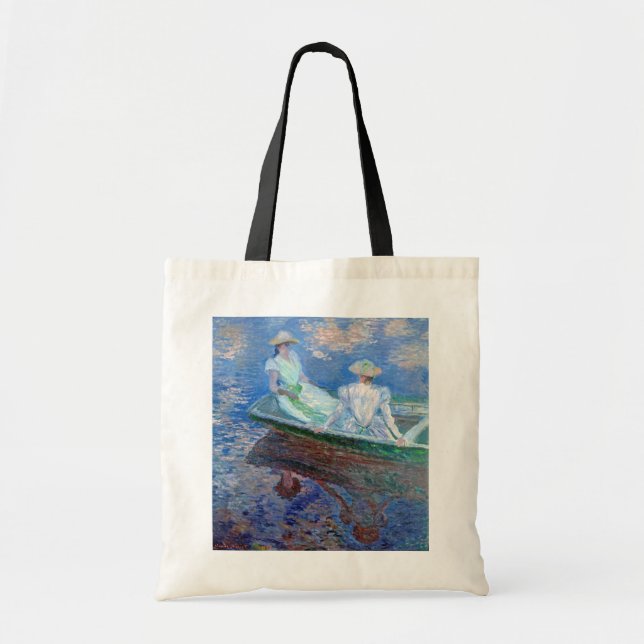 Bolso De Tela En el barco, Monet (Frente)