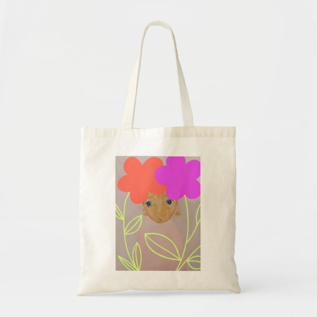 Bolso De Tela En el jardín (Frente)