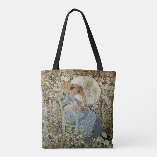 Bolso De Tela En el jardín, Giverny de Frederick Frieseke (Reverso)
