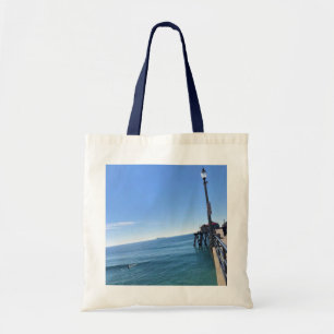 Bolso De Tela En el muelle, Huntington Beach, California