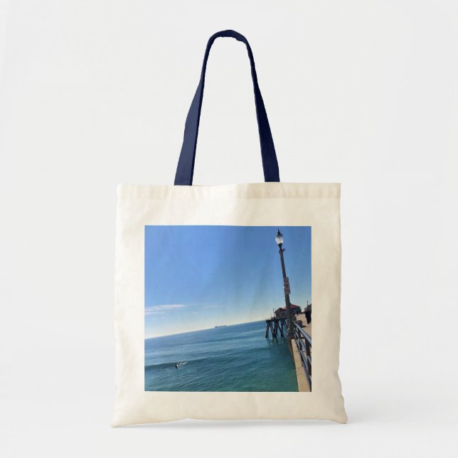 Bolso De Tela En el muelle, Huntington Beach, California (Frente)
