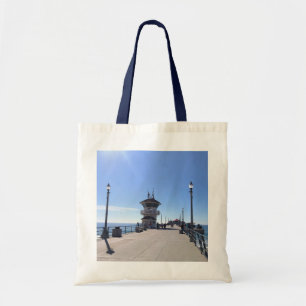 Bolso De Tela En el muelle, Huntington Beach, California