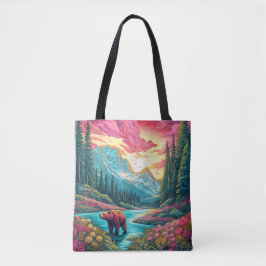 Bolso De Tela En El Salvaje Ilustracion