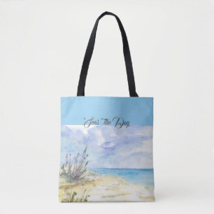 Bolso De Tela En el Tote marítimo