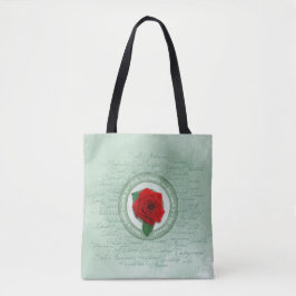 Bolso De Tela En Flor