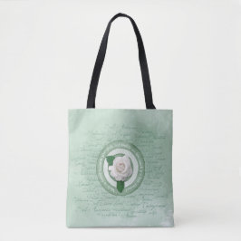 Bolso De Tela En Flor