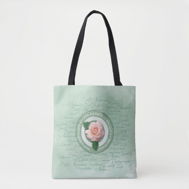 Bolso De Tela En Flor (Anverso)