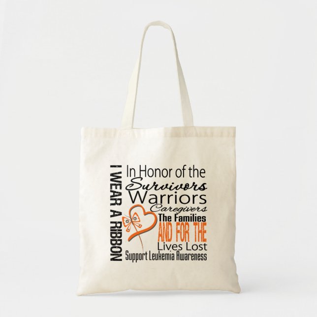 Bolso De Tela En Honor Collage Tributo Leucemia (Frente)