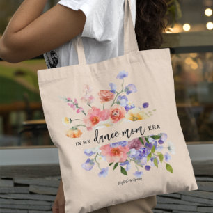 Bolso De Tela En la era de mi mamá bailarina   Monograma floral