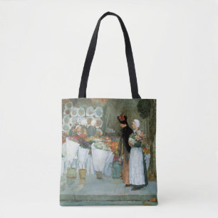 Bolso De Tela En La Florista de Childe Hassam, Arte Antiguo Fino