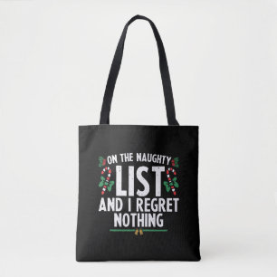 Bolso De Tela En La Lista Traviesa Y No Me Arrepiento Nada Navid