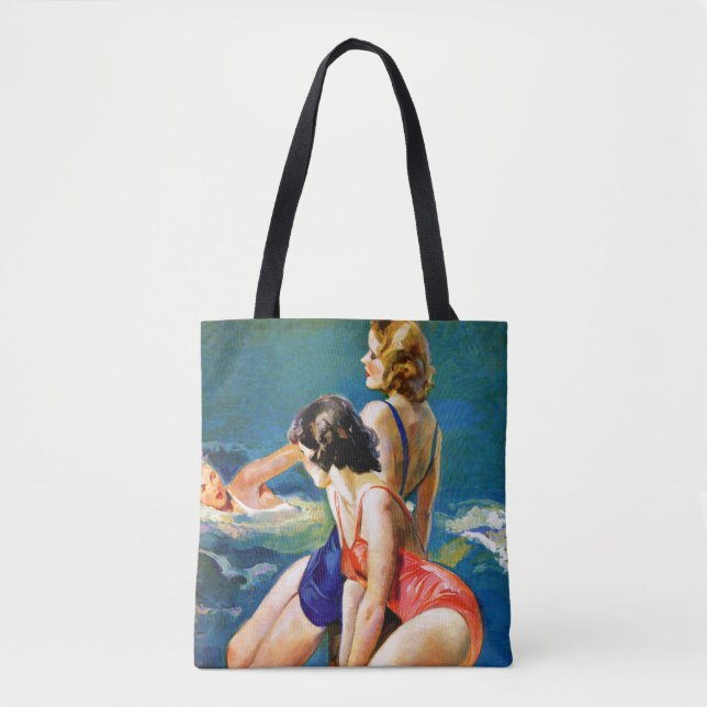 Bolso De Tela En la piscina (Anverso)