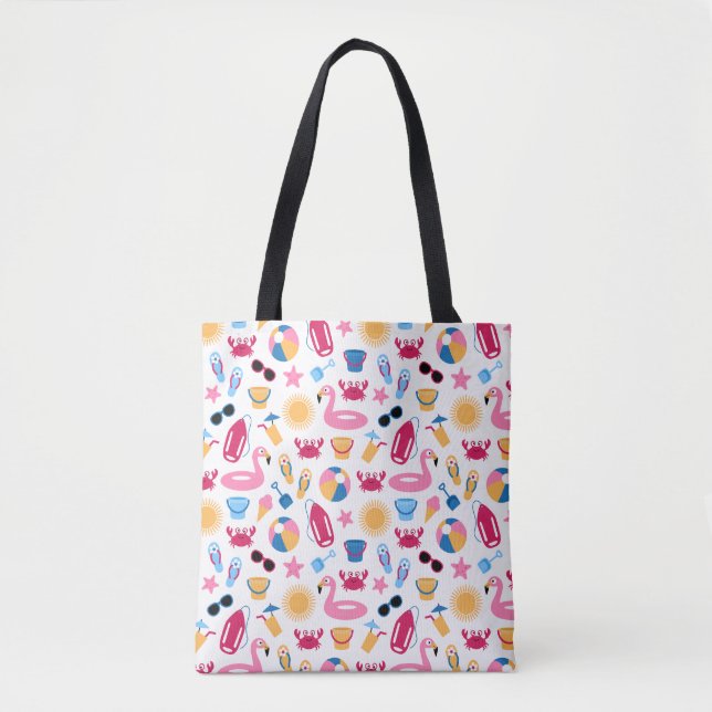 Bolso De Tela En la playa (Anverso)