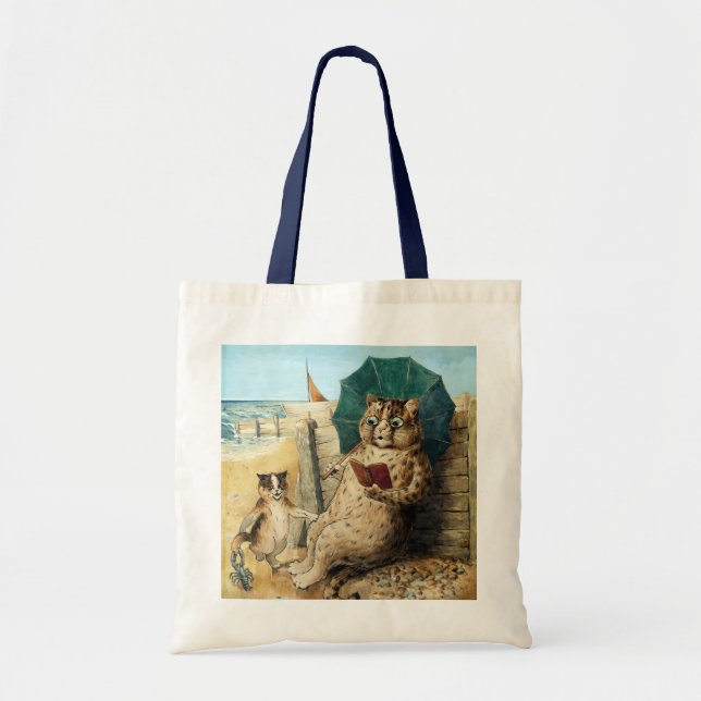 Bolso De Tela En La Playa, Louis Wain (Frente)