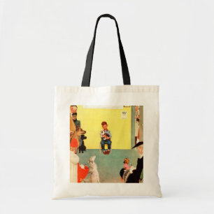 Bolso De Tela En los veterinarios de Norman Rockwell