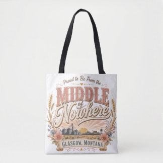 Bolso De Tela En medio de la nada Glasgow Montana Rústico