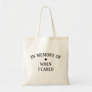 Bolso De Tela En Memoria De Cuando Me Importa