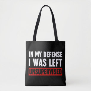 Bolso De Tela En Mi Defensa Me Dejaron Sin Supervisión