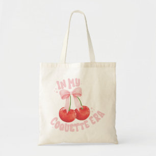 Bolso De Tela En mi era de Coquette, las cerezas rosadas