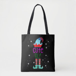 Bolso De Tela En mi era de Merry Elf Navidades Fiesta Tee
