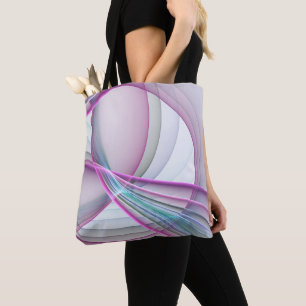 Bolso De Tela En Movimiento, Arte Fractal Abstracto Colorido Mod