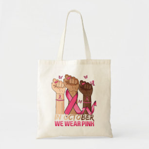 Bolso De Tela En Octubre Usamos Cáncer De Mama De Cinta De Mano