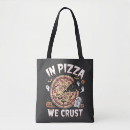 Bolso De Tela En Pizza Arrojamos Fantasmas De Halloween