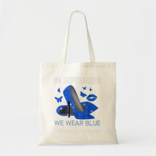 Bolso De Tela En Septiembre, Llevar Tos Altos Azules Ataxia Conc
