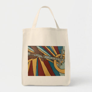 Bolso De Tela En sus manos