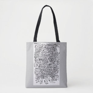 Bolso De Tela En un Entre-lugar, dibujo a tinta