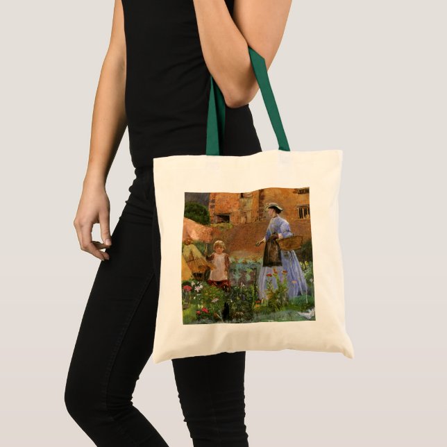 Bolso De Tela En un jardín de Cookham por George John Pinwell (Anverso (producto))