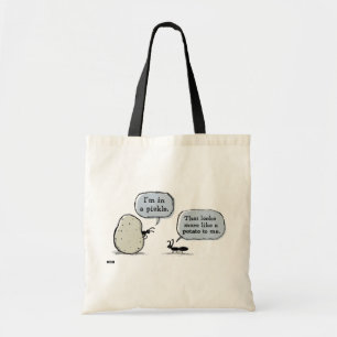 Bolso De Tela En Una Piqueta Personalizado gracioso Humoríst