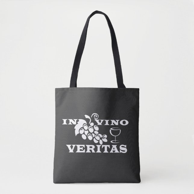 Bolso De Tela En vino veritas (Anverso)
